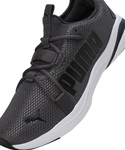 Puma Mens Softride Rift Runlyn Slipon Dark Coal-Black Running Shoe - 10 UK (31076603)
