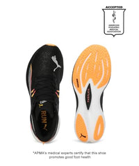 Puma Mens Deviate Nitro 3 Black-Sun Stream Running Shoe - 9 UK (30970702)