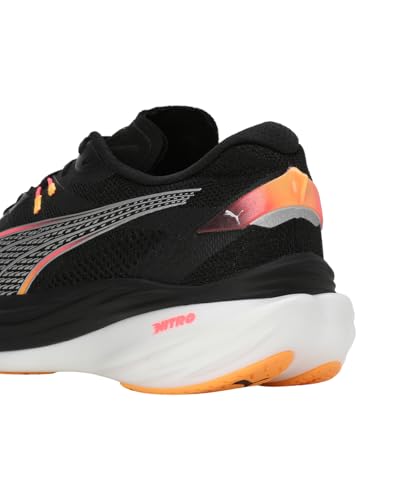 Puma Mens Deviate Nitro 3 Black-Sun Stream Running Shoe - 9 UK (30970702)