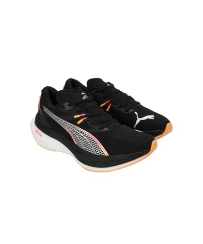 Puma Mens Deviate Nitro 3 Black-Sun Stream Running Shoe - 9 UK (30970702)
