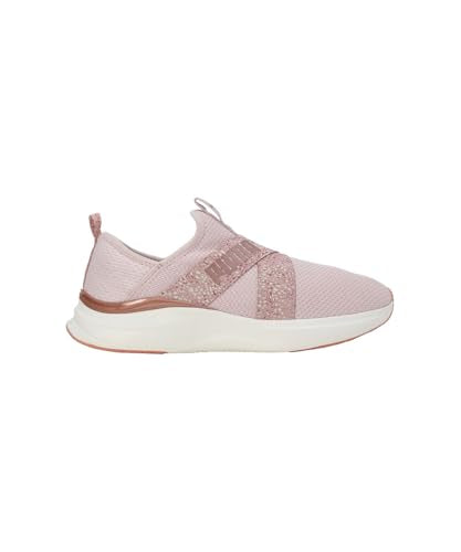 Puma Womens Softride Harmony Slip Leo Mauve Mist-Warm White-Rose Gold Running Shoe - 6 UK (31013002)