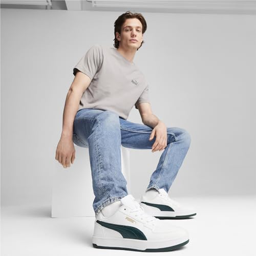 Puma Unisex-Adult Caven 2.0 White-Dark Myrtle-Gold Sneaker - 6 UK (39229035)