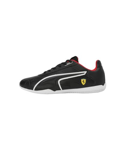 Puma Unisex-Adult Ferrari Tune Cat Black-Black-White Sneaker - 10 UK (30805803)