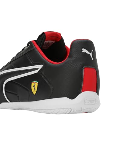 Puma Unisex-Adult Ferrari Tune Cat Black-Black-White Sneaker - 10 UK (30805803)