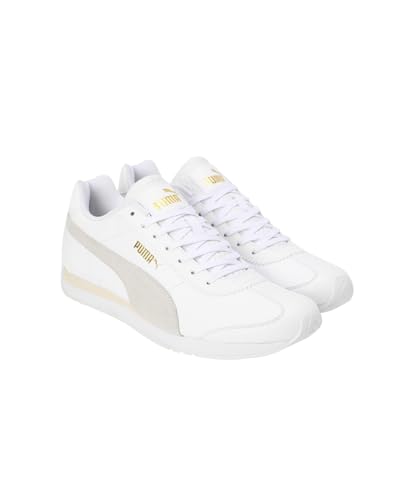 Puma Unisex-Adult Turin 3 Golazo White-Gold-Alpine Snow Sneaker - 11 UK (39749301)