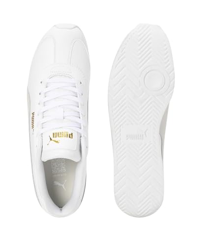 Puma Unisex-Adult Turin 3 Golazo White-Gold-Alpine Snow Sneaker - 11 UK (39749301)