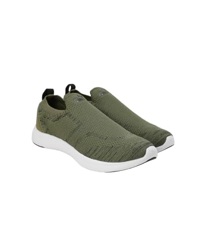 Puma Mens Softride Hellas Black-Olive Green Running Shoe - 9 UK (31065001)