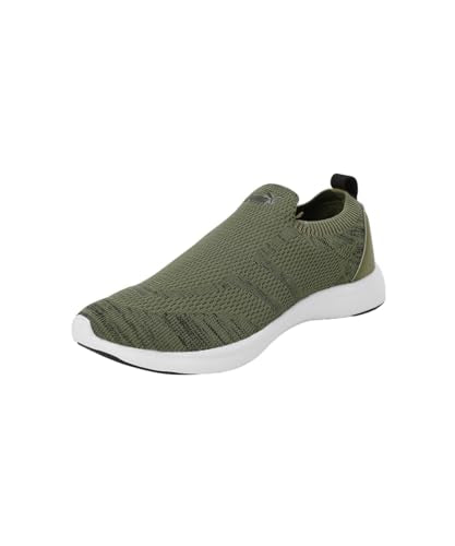 Puma Mens Softride Hellas Black-Olive Green Running Shoe - 9 UK (31065001)