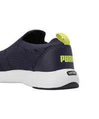 Puma Mens Softride Hellas Navy-White-Black-Lime Sheen Running Shoe - 11 UK (31065002)