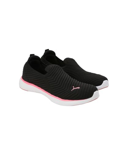 Puma Womens Softride Pegasi Knit WNS Black-Passionfruit Running Shoe - 7 UK (31065102)