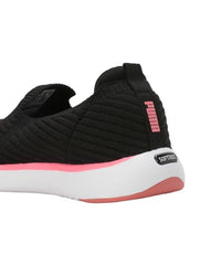 Puma Womens Softride Pegasi Knit WNS Black-Passionfruit Running Shoe - 7 UK (31065102)