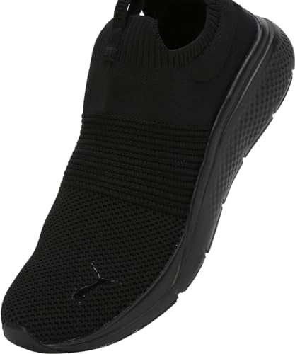 Puma Mens Softride Pro Echo Slip-On -E Black-White Running Shoe - 7 UK (31088801)