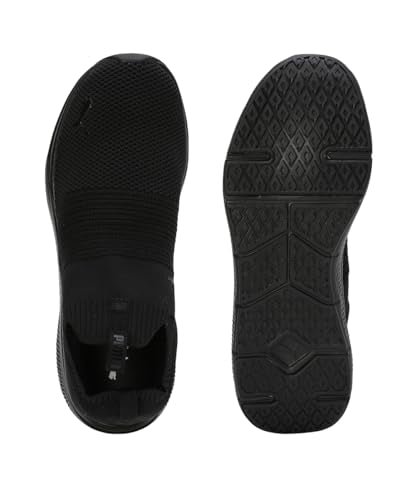 Puma Mens Softride Pro Echo Slip-On -E Black-White Running Shoe - 7 UK (31088801)