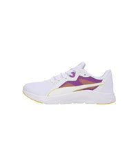 Puma Womens Seriah WNS White-Ultraviolet-Pelé Yellow Running Shoe - 6 UK (31059504)