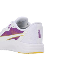 Puma Womens Seriah WNS White-Ultraviolet-Pelé Yellow Running Shoe - 6 UK (31059504)
