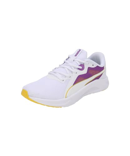 Puma Womens Seriah WNS White-Ultraviolet-Pelé Yellow Running Shoe - 6 UK (31059504)