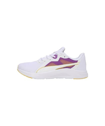 Puma Womens Seriah WNS White-Ultraviolet-Pelé Yellow Running Shoe - 6 UK (31059504)