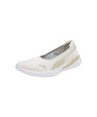 Puma Womens Evelyn Softride Alpine Snow-Metallic Gold-White Ballerinas- 3 UK (39713001)