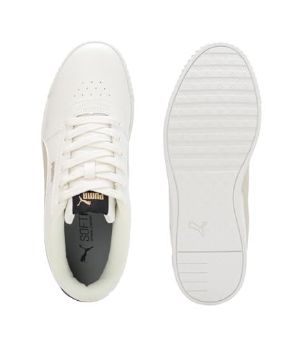 Puma Womens Propella Warm White-Putty-Matte Gold Sneaker - 3 UK (39584403)