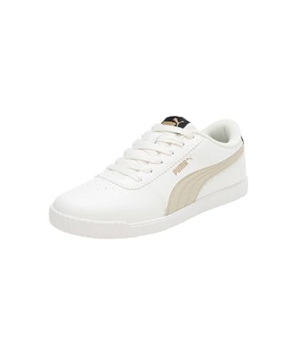 Puma Womens Propella Warm White-Putty-Matte Gold Sneaker - 3 UK (39584403)