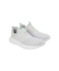 Puma Womens Melanite Slipon WNS Silver Mist/White/Spring Fern Sneaker - 5 UK (39608303)