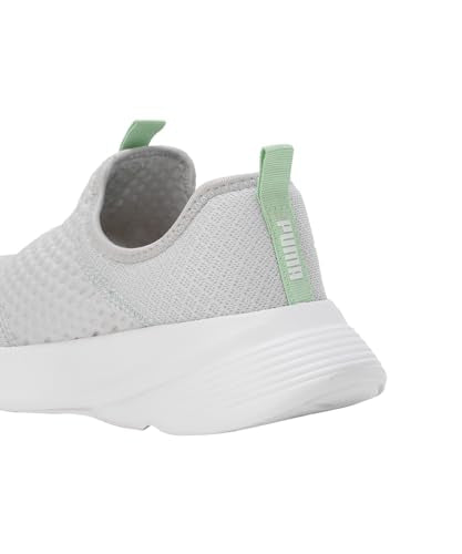 Puma Womens Melanite Slipon WNS Silver Mist/White/Spring Fern Sneaker - 5 UK (39608303)