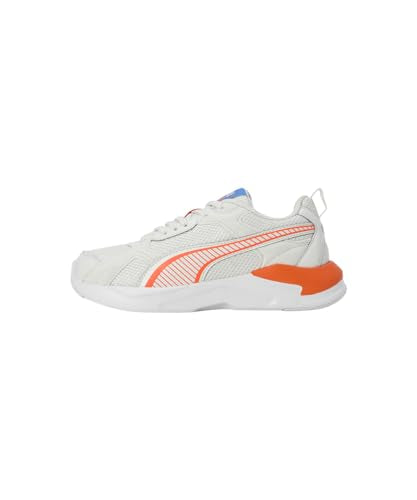 Puma Unisex-Kid X-Ray Grilion V1 JR Vapor Gray-Rickie Orange-White Sneaker - 3 UK (39713901)