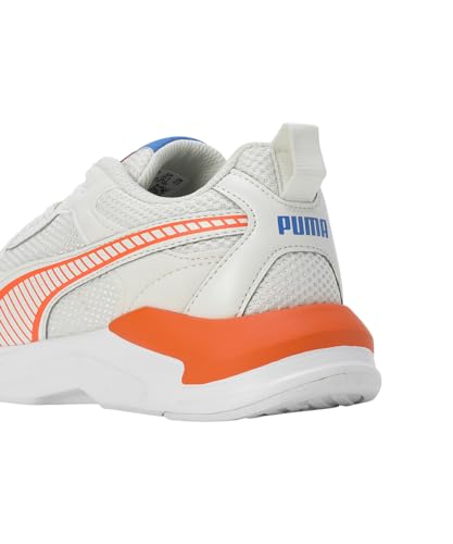 Puma Unisex-Kid X-Ray Grilion V1 JR Vapor Gray-Rickie Orange-White Sneaker - 3 UK (39713901)