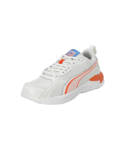 Puma Unisex-Kid X-Ray Grilion V1 JR Vapor Gray-Rickie Orange-White Sneaker - 3 UK (39713901)