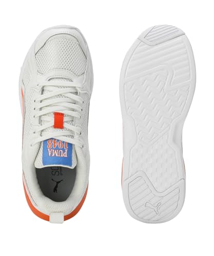 Puma Unisex-Kid X-Ray Grilion V1 JR Vapor Gray-Rickie Orange-White Sneaker - 3 UK (39713901)
