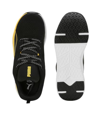 Puma Mens Softride Pro Echo BlareGravi Black-Yellow Blaze Running Shoe - 7 UK (31089001)