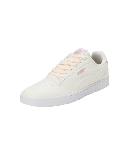 Puma Womens Shuffle Kikcsma WNS V2 White-Rose Gold-Whisper White Sneaker - 4 UK (40165502)