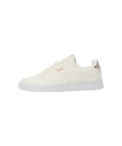 Puma Womens Shuffle Kikcsma WNS V2 White-Rose Gold-Whisper White Sneaker - 4 UK (40165502)