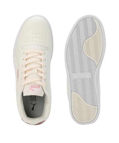 Puma Womens Shuffle Kikcsma WNS V2 White-Rose Gold-Whisper White Sneaker - 4 UK (40165502)