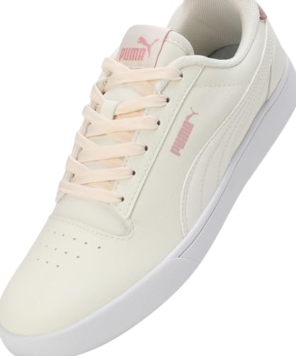 Puma Womens Shuffle Kikcsma WNS V2 White-Rose Gold-Whisper White Sneaker - 4 UK (40165502)