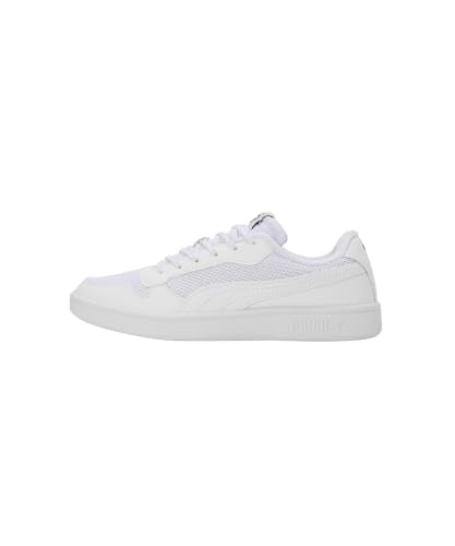 Puma Unisex-Kid Smash Comfort JR White-Black Sneaker - 3 UK (40035802)