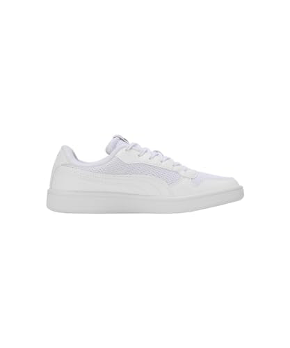 Puma Unisex-Kid Smash Comfort JR White-Black Sneaker - 3 UK (40035802)