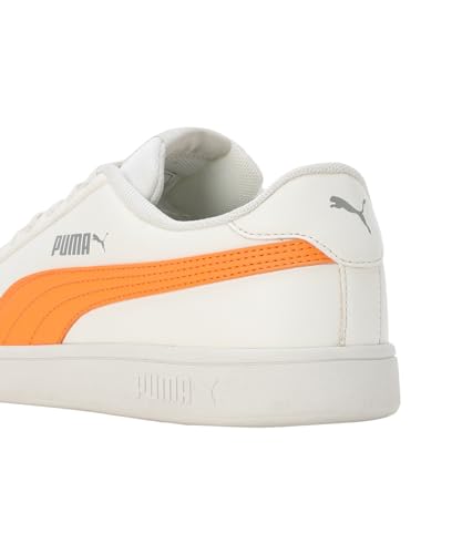 Puma Womens Smashic Wmn Warm White-Clementine-Smokey Gray Sneaker - 6 UK (39511104)
