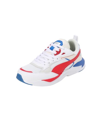 Puma Mens X-ray Prism White-Red-Team Royal Sneaker - 8 UK (39982901)