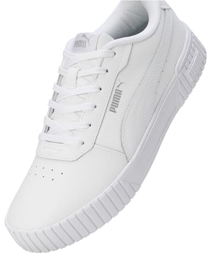 Puma Womens Carina 2.0 White-White-Silver Sneaker - 7 UK (40134501)