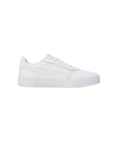 Puma Womens Carina 2.0 White-White-Silver Sneaker - 7 UK (40134501)