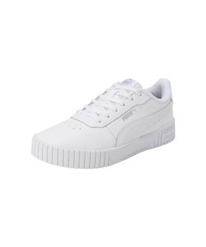 Puma Womens Carina 2.0 White-White-Silver Sneaker - 7 UK (40134501)