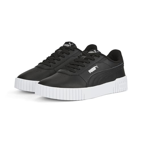 Puma Womens Carina 2.0 Black-Black-Silver Sneaker - 7 UK (40134502)