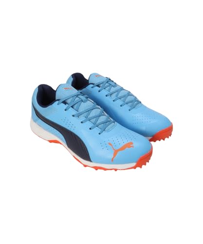 Puma Unisex-Adult Cricket Alrounder Navy-Bonnie Blue-Rickie Orange Cricket Shoe-10 UK(10824003)