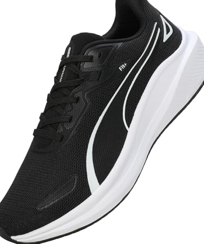 Puma Men Skyrocket Lite, Black- Black- White,Running Shoe-8 (31188201)