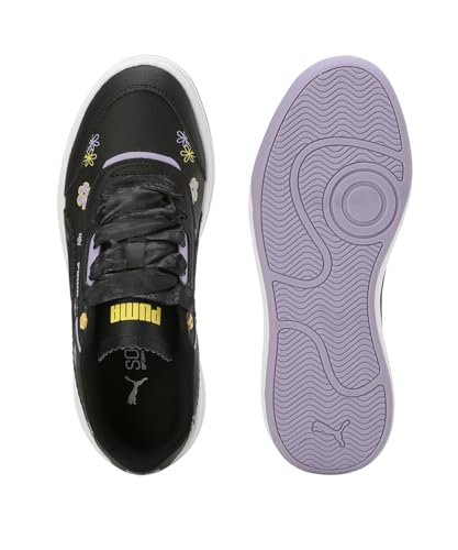 Puma Unisex-Kid Tori Bubble Bloom JR? Black-Vivid Violet-Lemon Meringue Sneaker - 5 UK (40129003)