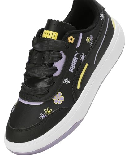 Puma Unisex-Kid Tori Bubble Bloom JR? Black-Vivid Violet-Lemon Meringue Sneaker - 5 UK (40129003)