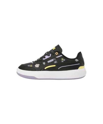 Puma Unisex-Kid Tori Bubble Bloom JR? Black-Vivid Violet-Lemon Meringue Sneaker - 5 UK (40129003)