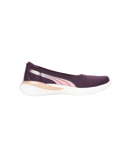Puma Womens Evelyn Softride Midnight Plum-Rose Gold-White Sneaker - 5 UK (39713003)