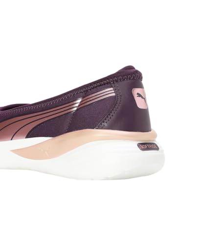 Puma Womens Evelyn Softride Midnight Plum-Rose Gold-White Sneaker - 5 UK (39713003)